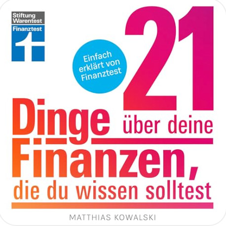 Bitte unten den Player starten Cover 21 Dinge - Stiftung Warentest